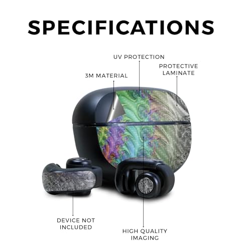Image of Carbon Fiber Skin Compatible with Bose Ultra Open Earbuds - Tripping - Premium 3M Vinyl Protective Wrap Decal Cover - Easy to Apply | Crafted in The USA by MightySkins