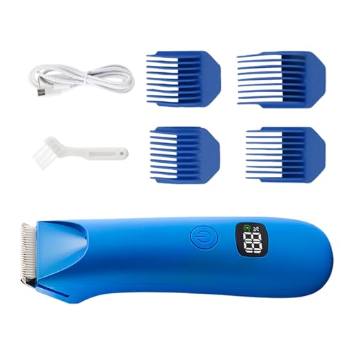 Bsbkoj Cortacésped De Pelo Del Cuerpo,Aparato De Aseo Con Pantalla Digital Y Bajo Ruido,Aparato De Aseo Para Pelo Corporal - Para Pubis Testículos Espalda Axila Pecho Brazo