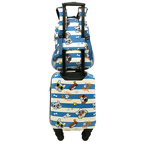 Travelers Club 5 Piece Kids' Luggage Set, Cool Dog #TOP1