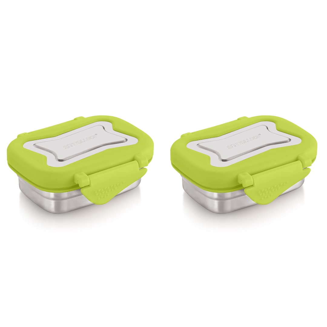 STEELLOCK Smart Stainless Steel Tiffin Lunch Box for Kids and Adults | Airtight & Leakproof | Square Tiffin Box for School & Office with Steel Lid | Romeo 250 ml 2 pc — Amazon image 12