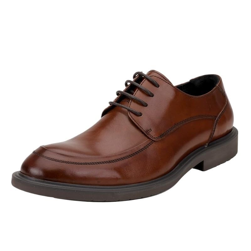 Business Lace-Up Dress Shoes Men British Style Top Grain Leather Formal Wedding Footwear Classic Design