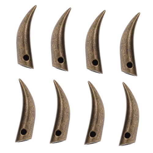 LIFKOME Shoe Laces for Sneakers 8pcs Metal Lace Tips Diy Buckle Parts Secure Sturdy Bronze Easy to Use No Tools