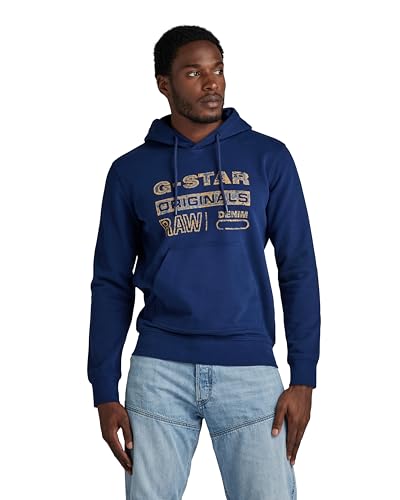 G-Star Para Hombre Sudadera Distressed Originals Hooded, Azul Imperial Blue D24414-D562-1305 , Xxl G-Star Para Hombre Sudadera Distressed Originals Hooded, Azul Imperial Blue D24414-D562-1305 , Xxl