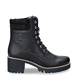 Fabricado en España Panama Jack Phoebe, Botas Militar para Mujer, Negro (Negro B17), 37 EU