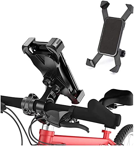 Universal Bike Phone Holder,Motorbike Phone Holder,360° Rotatable Adjustable Motorbike Phone Holder, Motorcycle Phone Mount for Compatible for 4" to 6.5" Smartphones