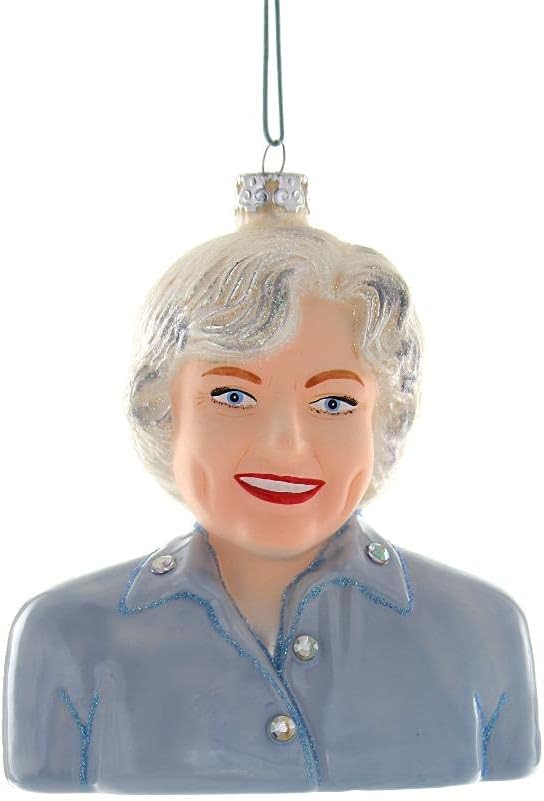 Cody Foster Betty White Golden Girls TV Show Actress Glass Christmas Ornament,Multi