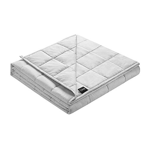 ZonLi Heavy Weighted Blanket 25lbs(60''x80'', Queen Size), Cooling Weighted Blanket Adult Summer for Adults, 100% Cotton Material with Glass Beads