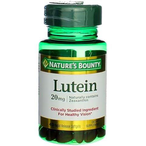 Nature's Bounty Lutein Pills, 40 Softgels Cover
