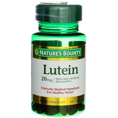 Nature's Bounty Lutein -- 20 mg - 40 Softgels Nature's Bounty Lutein -- 20 mg - 40 Softgels