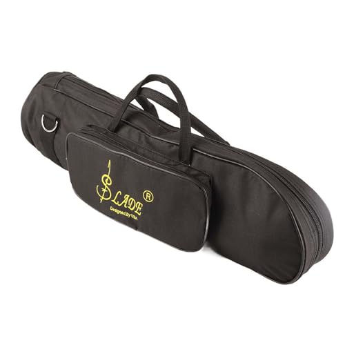 Dioche Trompetenkoffer Trompete wasserdichte Trompetentasche – Robuste Trompeten-Gigbag aus Schwarzem Nylon mit Verstellbarem Schultergurt für Musiker