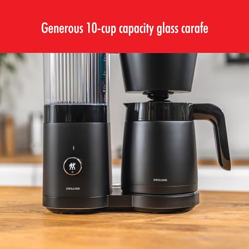 Image of ZWILLING Enfinigy Drip Coffee Maker with Thermo Carafe 10 Cup, Awarded the SCA Golden Cup Standard, 2.5-qt, Black