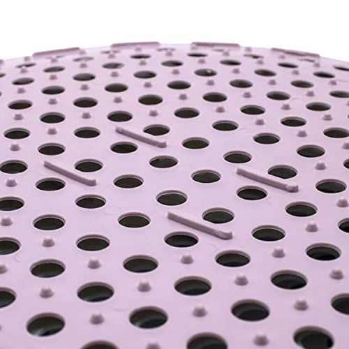 CABLEPELADO Salvaplatos y Protector de Fregadero, Rejilla de Plástico, Alfombrilla, Tapete, 32 cm Diámetro, Rosa - imagen 2