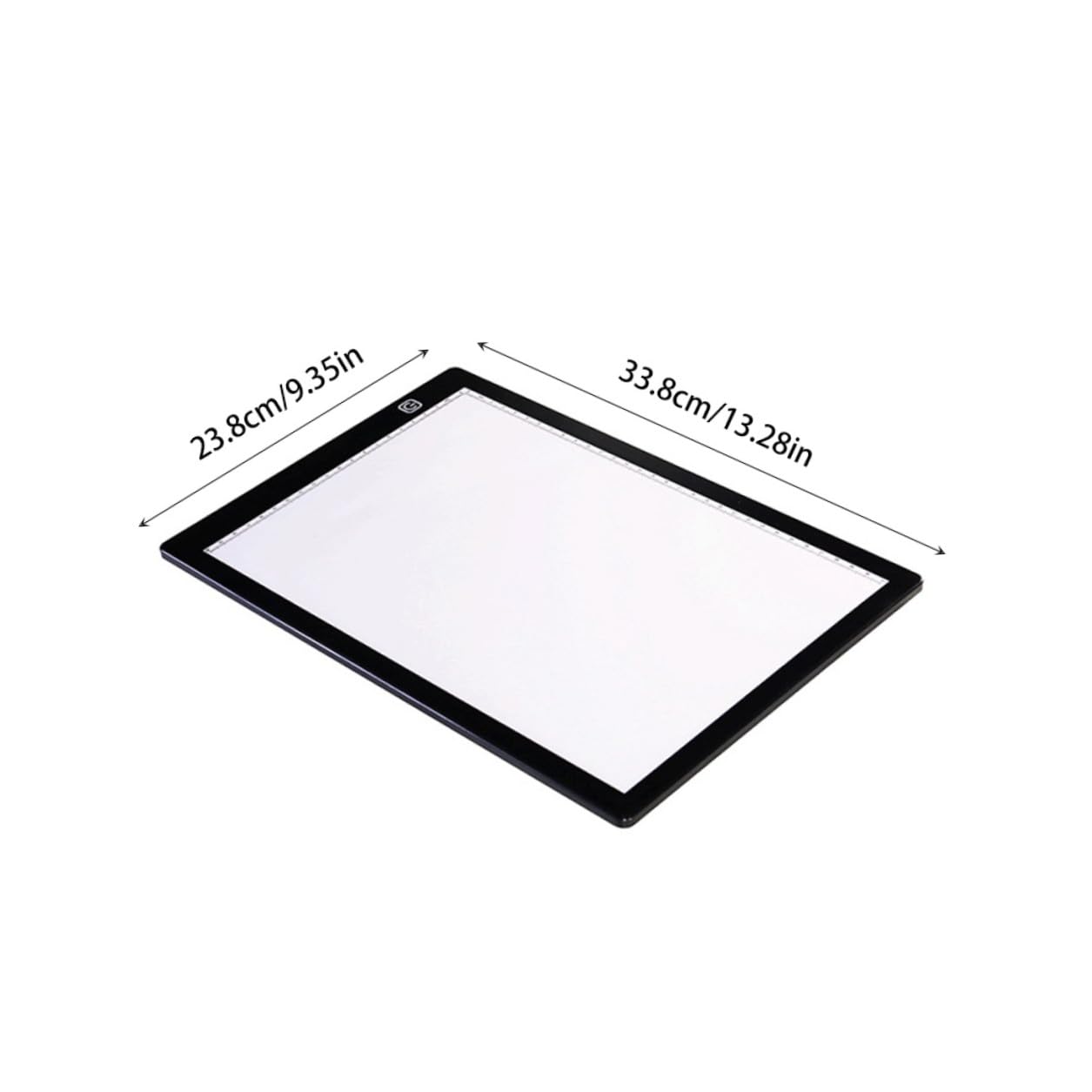 DOITOOL Planche à Dessin Lumineuse A4 en Acrylique avec LED Basse Consommation, Légère et Mince, Équipée de 2 Aimants et D'une Règle pour Embossage et Scrapbooking