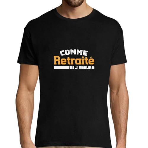 T-shirt homme retraite jassure imprimé en France vêtement rigolo anniversaire