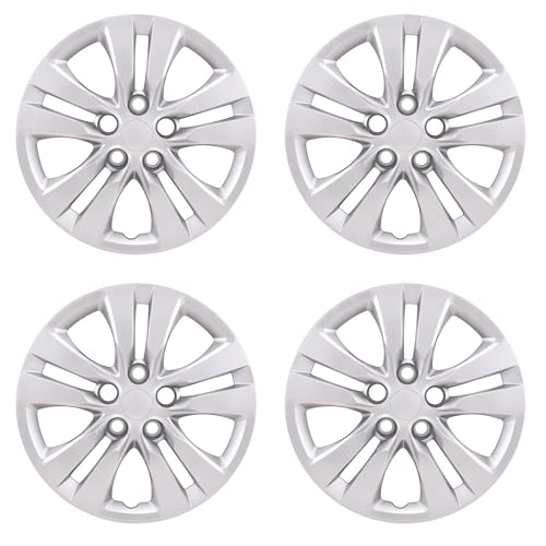 Hubcaps Wheel Covers Replica, Replacement for 2020-2025 Kia Soul, 16-inch, Silver (4-Pieces)
