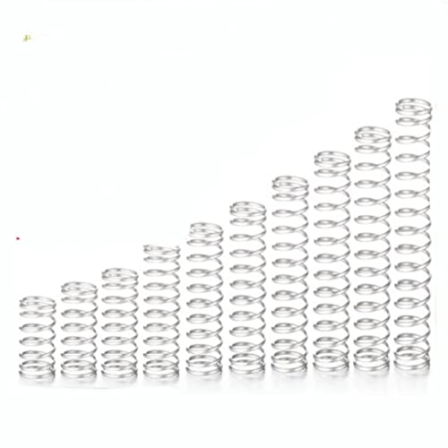 20 sztuk/partia 0.2mm ze stali nierdzewnej mikro mała sprężyna dociskowa OD 2mm/3mm/4mm długość od 5mm do 50mm) (Color : 10mm, Size : 3mm)