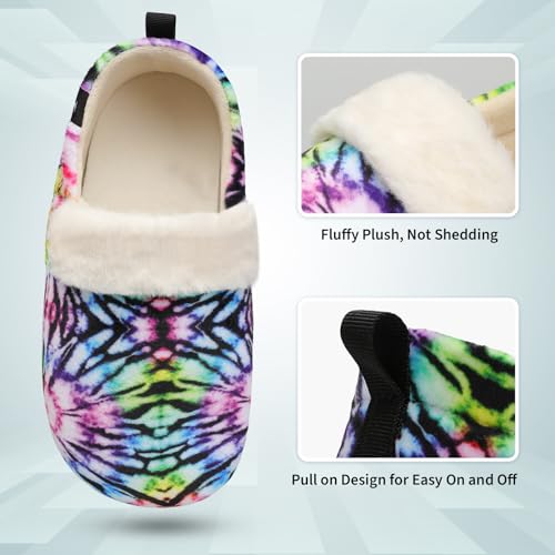 L-RUN Womens Mens Slippers Soft Curly Lightweight House Shoes Cozy Slippers with Fleece Lining for Indoor and Outdoor4