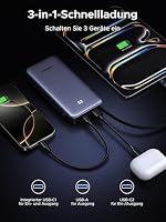 UGREEN Nexode Power Bank 20000mAh 45W mit integriertem USB-C Kabel – Ansicht 4