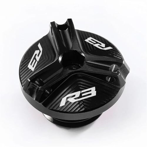 Tapa de protección negra para aceite de freno de motocicleta YZFR3, acabado de alta calidad