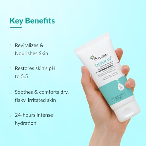 Image of Fixderma Dewrav Deep Hydration Face Moisturizer with Cocoa & Shea Butter for Dry Skin - 50gm