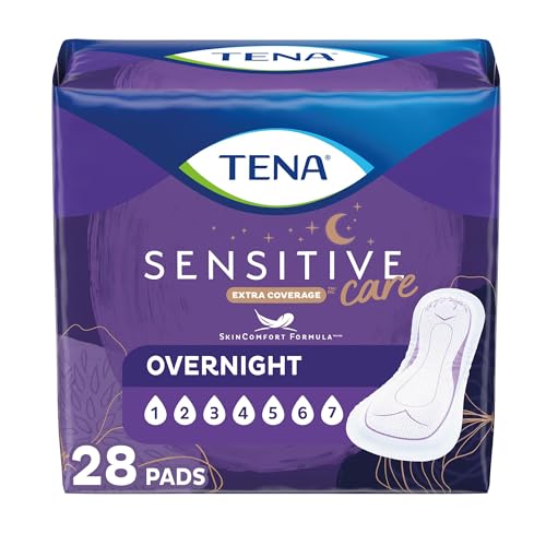 Overnight Dry-Fast Core Adult Female Bladder Control Pads, 16 Inch, 2 Bags of 28-56 Total