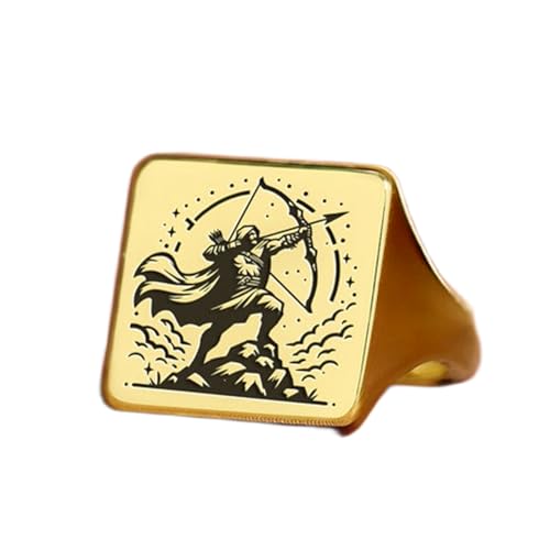Bague archer carrée le bijou cadeau idéal en argent 925 plaqué or