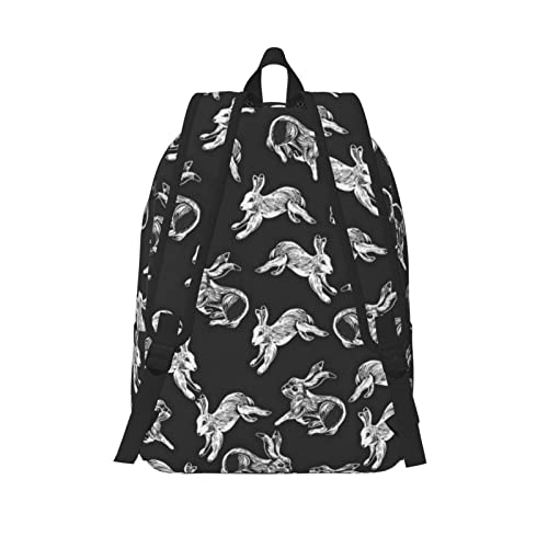 Grand sac à dos pour ordinateur portable taille S lapin tasses décontracté