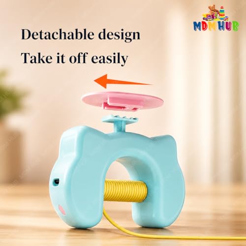 Image of Interactive Cat Hanging Toy with Moving Caterpillar String, Automatic Rechargeable Teaser Toy for Indoor Cats & Kittens, Detachable Smart Pet Play Toy, (Multicolor)