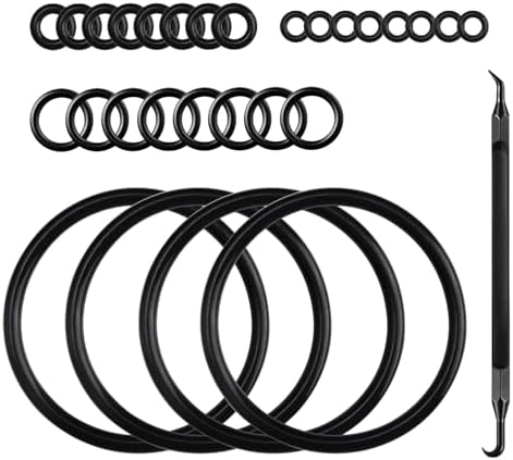 MRbrew Homebrew Gasket Set, 20 Pieces Corny Kegging Sealing O-Ring Replacement Beer Soda Washer Kit for Cornelius Keg Lid Ball Lock Keg Post Dip Tube with O-Ring Removal Tool