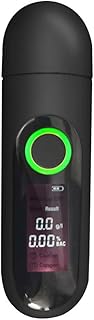 YOGOTEU Sensitive Digital Breath Tester Type-C Rechargeable Breathalyzer Analyzer Breath Tester, Black