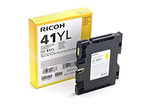 Ricoh GC 41YL Low Yield jaune originale cartouche d'encre pour Ricoh Aficio SG 2100 Aficio SG 3100 Aficio SG 3110 Aficio SG 7100 SG 3120