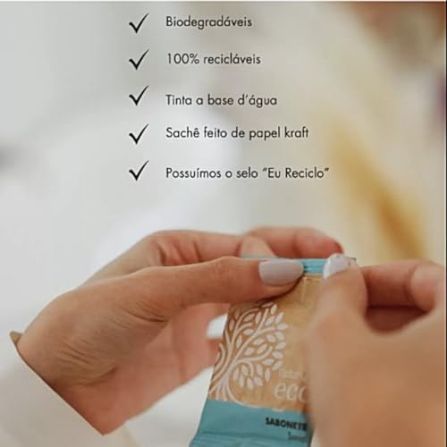 Naturys Kit de Banho 50 Unidades - Shampoo, Condicionador e Sabonete Biodegradável 15ml e 20g - Linh