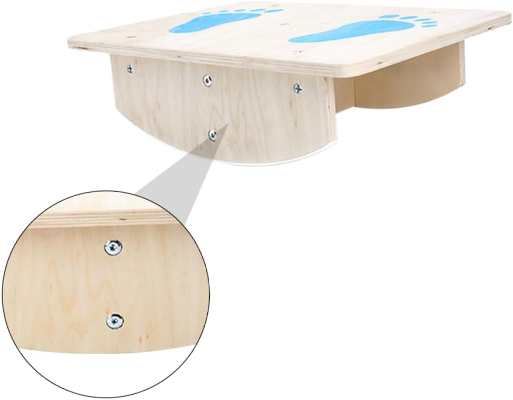 Wooden Balance Training Board for Boy Girl Anti-slip Platform for Sports Ability Development Durable Solid Wood Fun Educational Toy for Outdoor Indoor Activities
