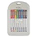 TUL Fine Liner Felt-Tip Pens, Ultra-Fine Point, 0.4 mm, Silver Barrel, Assorted Ink Colors, Pack of 8 Pens