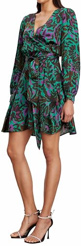 Velvet by Graham & Spencer Women's Bridget Amazon Printed Satin Dress2