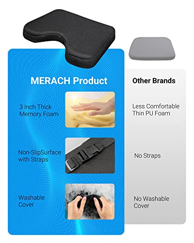 MERACH Rowing Machine & Seat Cushion, Magnetic Rower Machine for Home, 16 Levels of Quiet Resistance, Dual Slide Rail with Max 350lb Weight Capacity