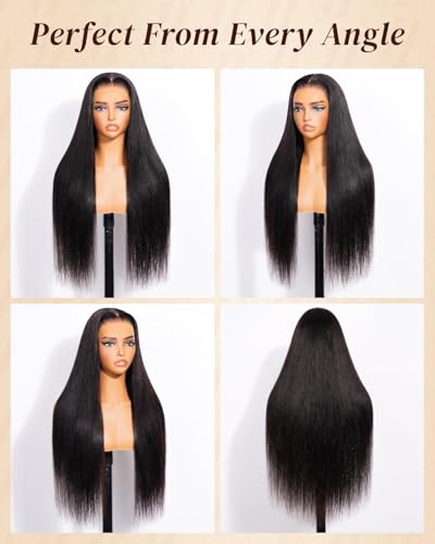 Image of Arabella 6x5 Natural Straight Glueless Human Hair Drawstring Wig 24 Inch