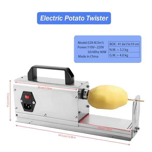 Cortadora Eléctrica en Espiral para Papas 3-en-1 miniatura 2