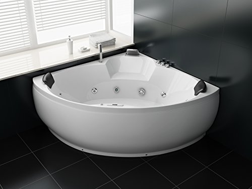 Trade-Line-Partner Luxus Whirlpool Badewanne 150x150 + Vollausstattung ! (Massage) - SONDERAKTION ! Cover
