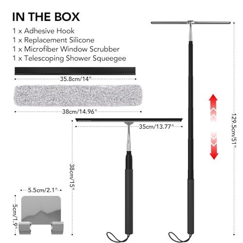 Rakovar Telescopic Shower Squeegee
