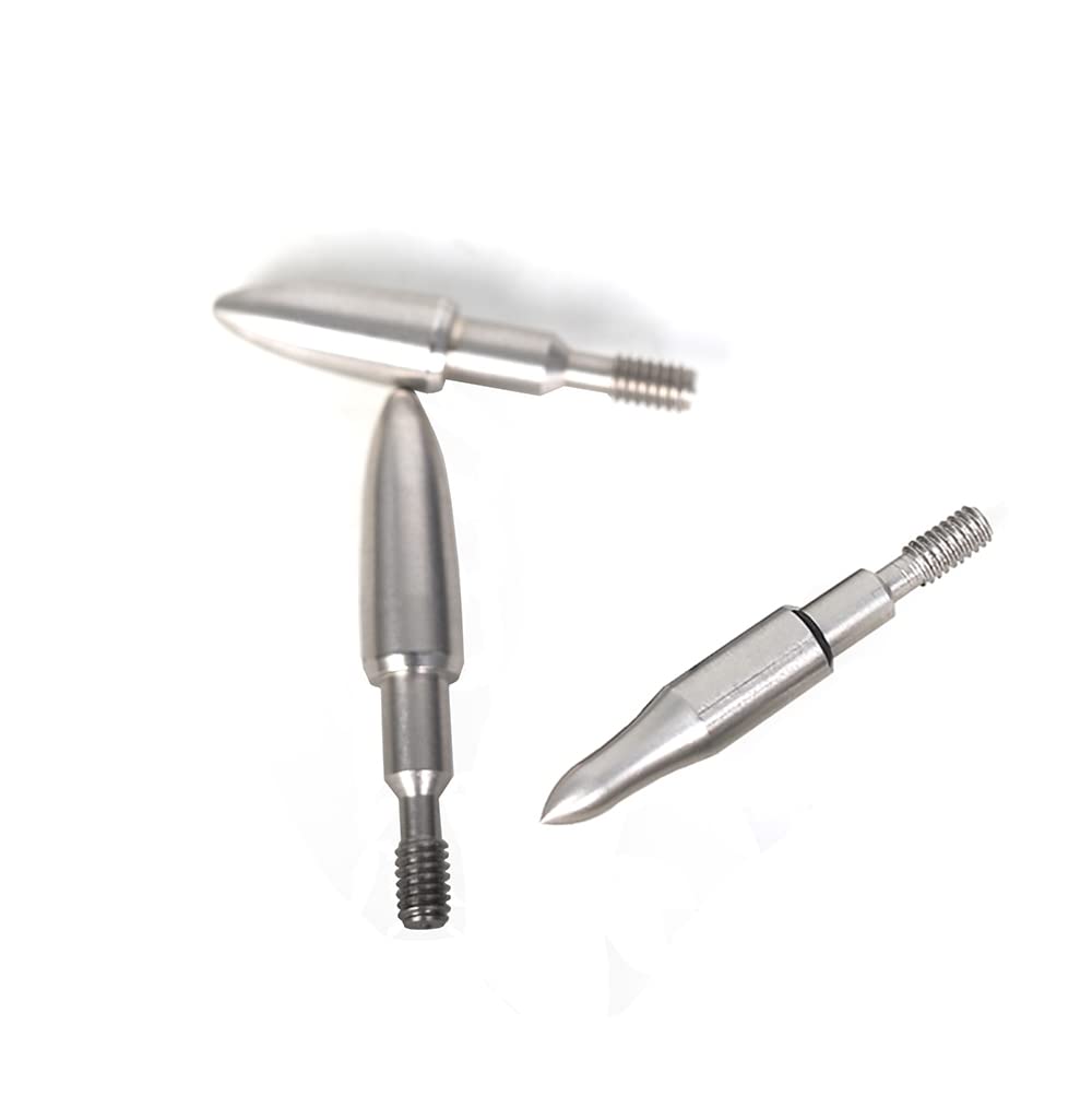 6 Stück Bogenschießen Pfeilspitzen Edelstahl - 70-125 Grain Für Compoundbogen Recurvebogen