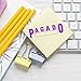 Pagado with Box Stamp - Slim Pre-Inked Stock Message Stamp, Black Ink, Ideal for Administrative Professionals, 1/2 x 1-1/2 Size - Quality and Efficient Office Tool for Clear and Precise Stamping