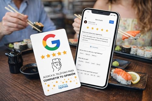 Miniatura 2 de Tarjeta Reseñas Google Nfc Pack 5 Tarjetas Google Review Card