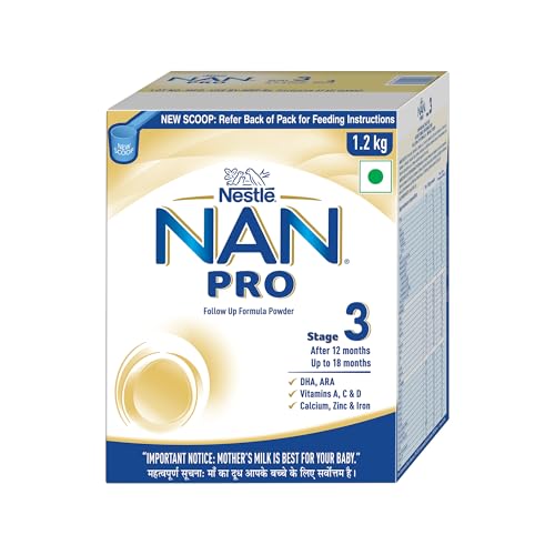 Image of Nestle NAN PRO 3 Follow-Up Formula-Powder After 12 months, Up to 18 months, Stage 3, 1.2 Kg, 3 x 400g Pouch in Box