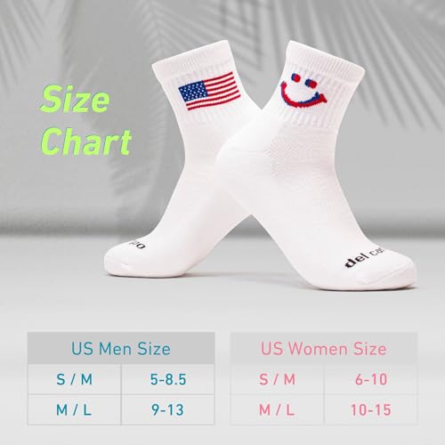 DEL CAMPO Performance Golf Socks – Premium Quarter-Height, Moisture-Wicking Athletic Socks with Mixed Designs Variety 3-Pack2