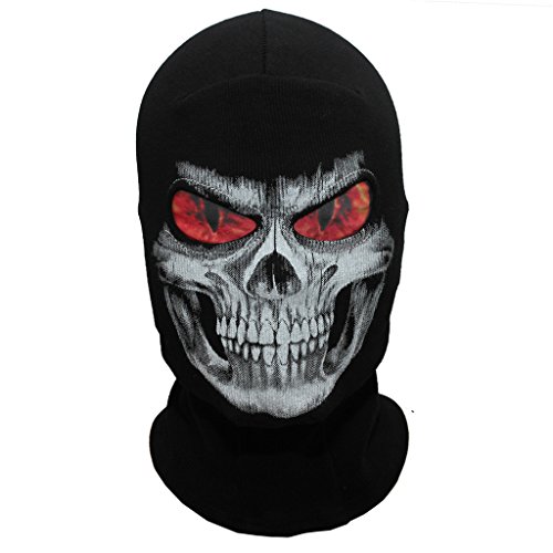 Image of WTACTFUL 3D Scary Skeleton Mask Skull Mask Grim Reaper Mask for Halloween
