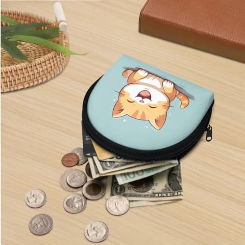 ZOUTAIRONG Cute Cat Mini Backpack Purse Set for Women Teen Girls Shoulder Bag Daypack Small Travel Storage Bag Portable Case Shopping Bag Handbag Tote Wallets Aqua4