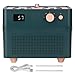 Luftbefeuchter, 1,3 l Retro Doppelspray Intelligenter Nebelbefeuchter Kleines und leichtes Digitaldisplay(green)