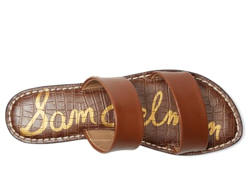 Sam Edelman Women's Gala Flat Sandal, Rich Cognac Leather, 8 Wide2