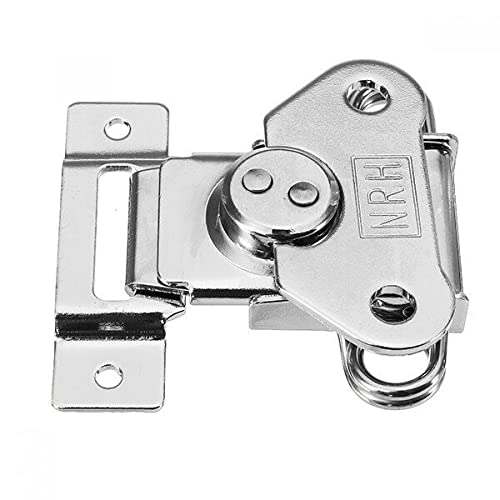 6311B Cold Rolled Silver Twist Draw Toggle Latch Rotary Turn With Strike Plate #TOP1